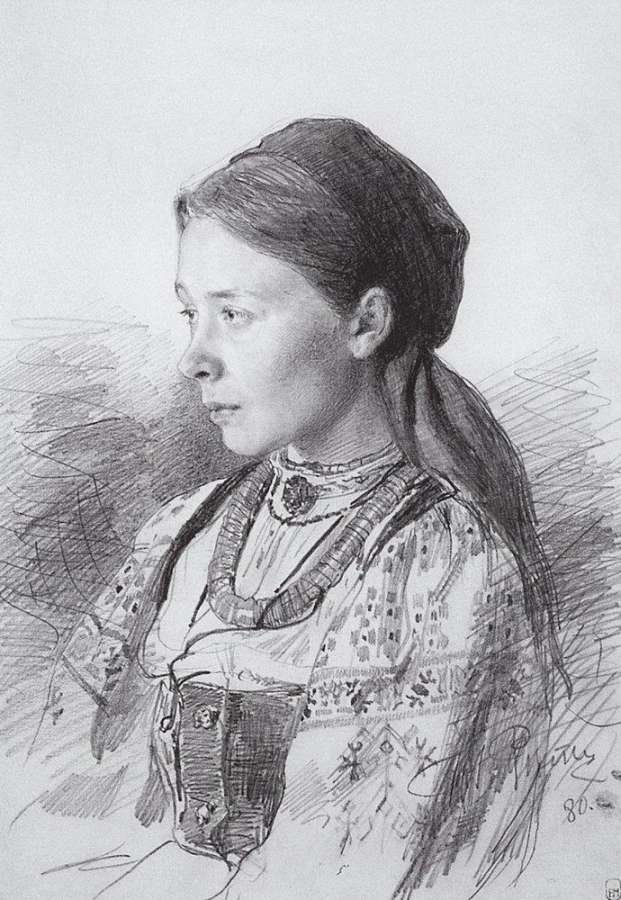 Илья Репин "Портрет М.И.Арцыбушевой". 1880