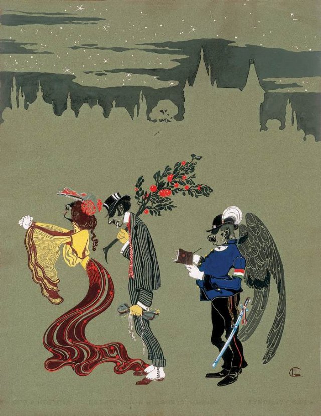 "Потерянный рай", 1903, темпера и гуашь