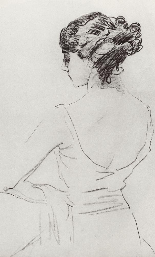 Портрет балерины Т.П.Карсавиной. 1909