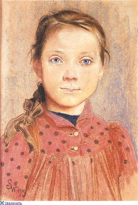 Станислав Выспяньский, "Портрет девочки" 1895