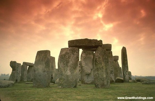 standing stones against the sunset  · Stonehenge · Salisbury, England