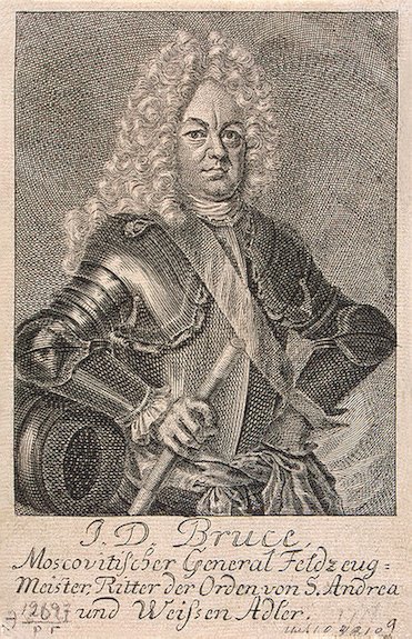 Граф Яков Вилимович Брюс.  Звание генерал-фельдмаршала присвоено в 1726 году