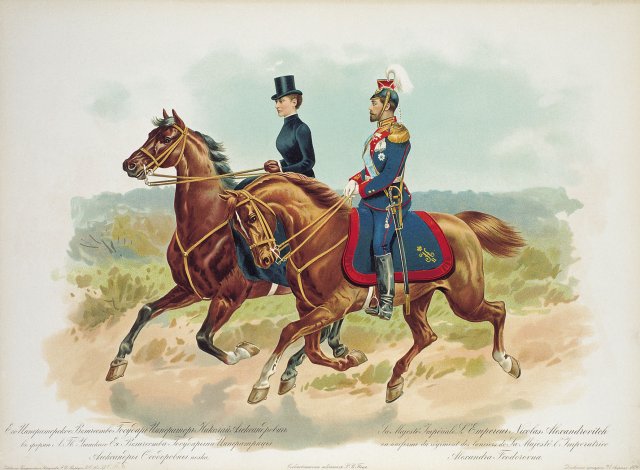 Николай II в форме лейб-гвардии Уланского её величества государыни