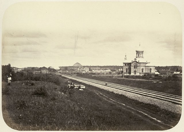 Станция 1-го класса "Малая Вишера". Фотография примерно 1860 г.