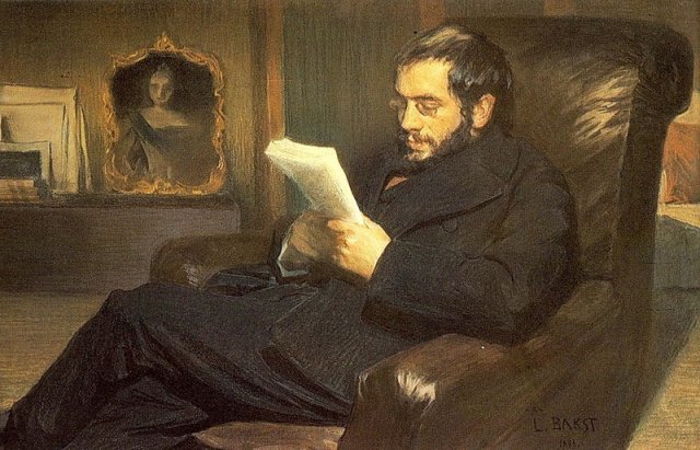 Лев Бакст. "Портрет Александра Николаевича Бенуа". 1898