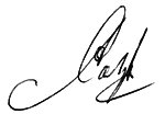 Подпись Александра Солженицина