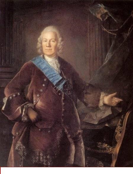 Граф Алексей Петрович Бестужев-Рюмин. В 1744—1758 — государственный канцлер. Звание генерал-фельдмаршала присвоено в 1762 году.