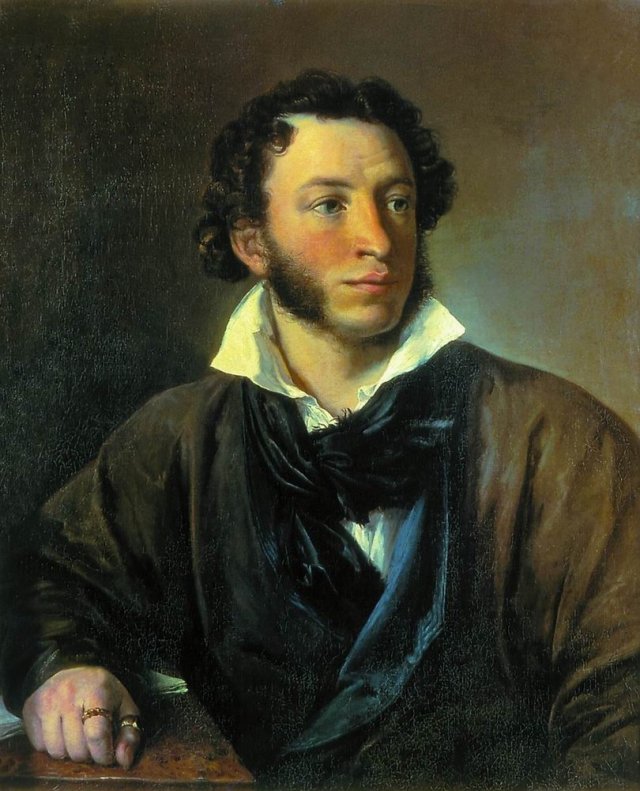 А это первый портрет, заказанный в 1827 году уже классику русской портретной живописи - Василию Тропинину.